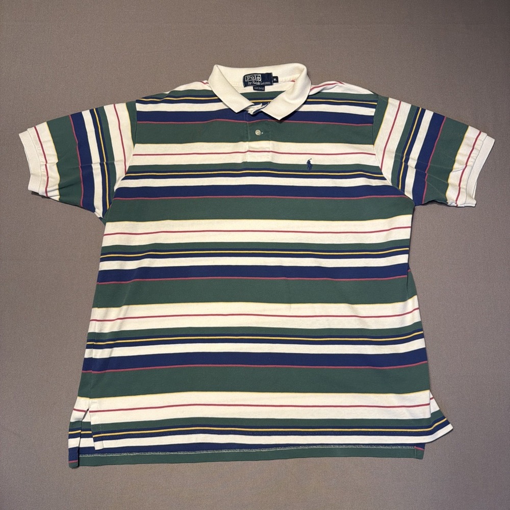 Vintage Polo By Ralph Lauren Size Xl Stripe Multicolor